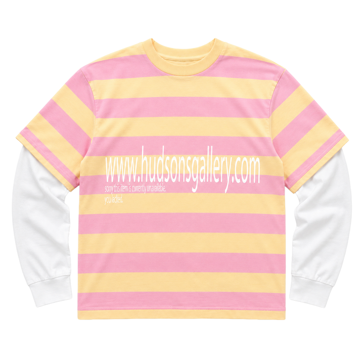 Detachable long-sleeve - Pink/Yellow